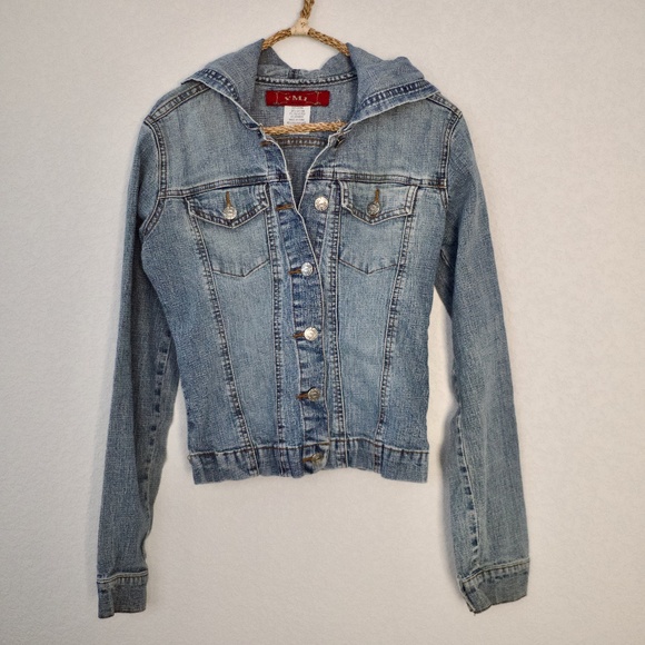 YMI Cropped Denim Jean Jacket S - Picture 3 of 9